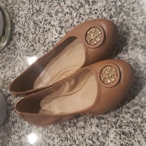 Authentic Tory Burch Tan Flats size 7